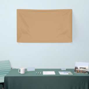 Pfirsich-Tan-Farblock Sanfte Hochzeitsgestaltung Banner