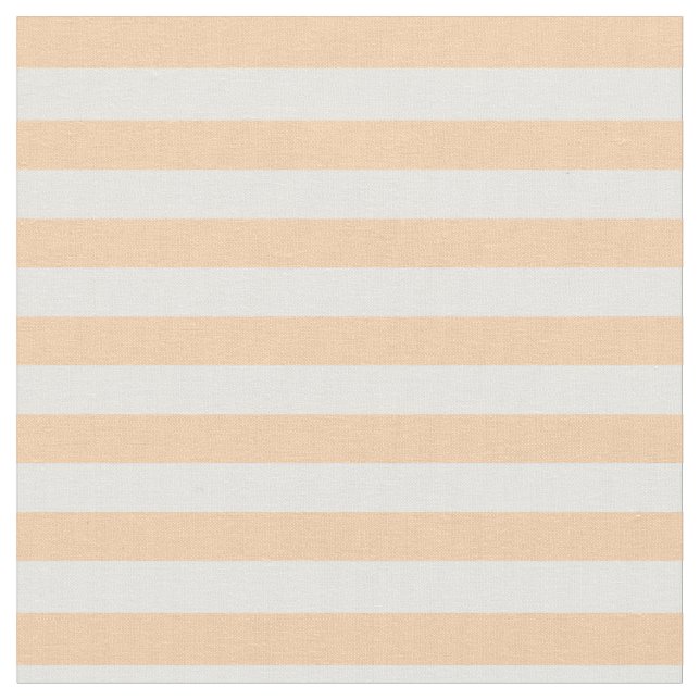 Pfirsich u. Weiß Striped Stoff (Nahaufnahme)
