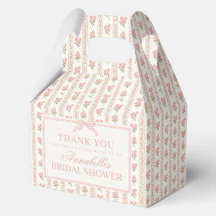 Pfirsich- und Beigefarbene Fancy Floral Hochzeitsd Geschenkschachtel
