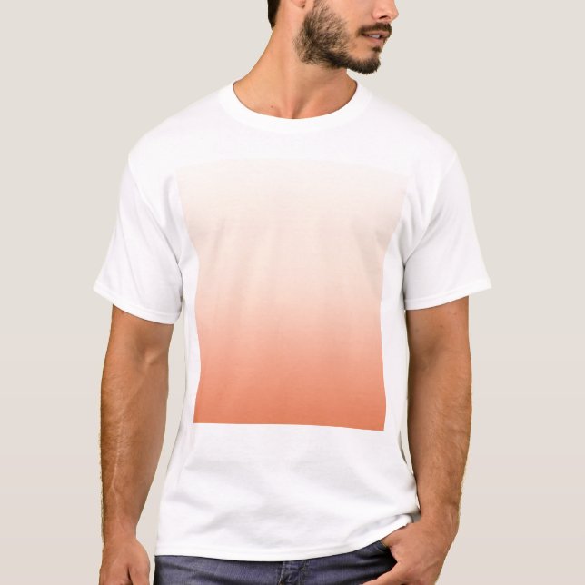 Pfirsich und Creme T-Shirt (Vorderseite)