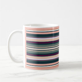 Pfirsich und grüne Streifen Kaffeetasse