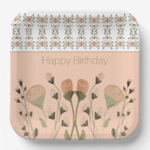 Pfirsich und grüner Platz