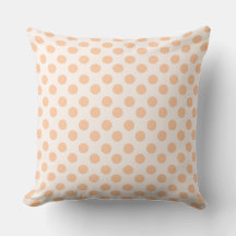 Pfirsich und helles Pfirsich-Polka-Punkt-Muster