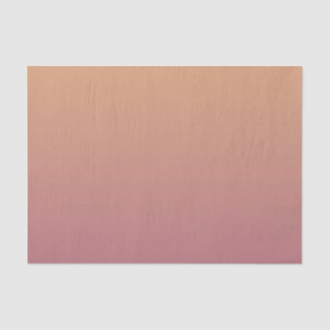 Pfirsich und Pflaume Ombre Steigung Seidenpapier (Vorderseite)