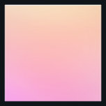 Pfirsich und rosa Farbverlauf Fotodruck<br><div class="desc">Helles pfirsichfarbenes und pinkfarbenes Omelett.</div>