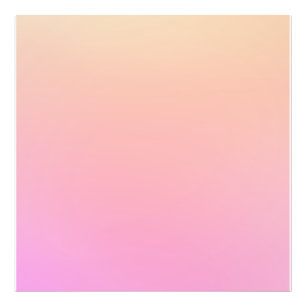 Pfirsich und rosa Farbverlauf Fotodruck