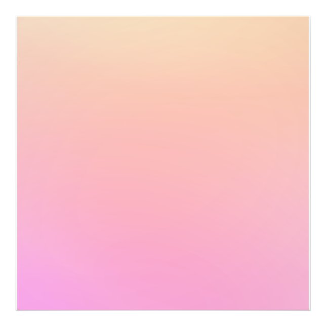 Pfirsich und rosa Farbverlauf Fotodruck (Vorne)