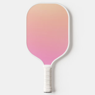 Pfirsich und rosa Farbverlauf Pickleball Schläger