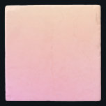 Pfirsich und rosa Farbverlauf Steinuntersetzer<br><div class="desc">Helles pfirsichfarbenes und pinkfarbenes Omelett.</div>