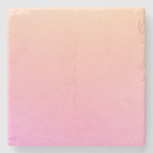 Pfirsich und rosa Farbverlauf Steinuntersetzer