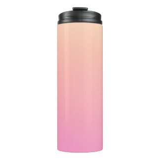 Pfirsich und rosa Farbverlauf Thermosbecher