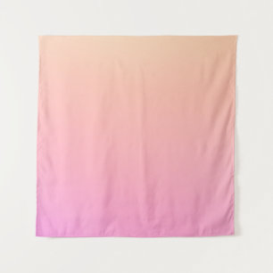 Pfirsich und rosa Farbverlauf Wandteppich
