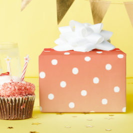 Pfirsich und Rot Geschenkpapier