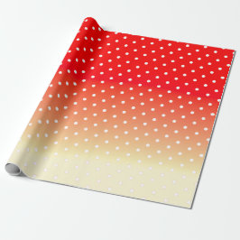 Pfirsich und Rot Geschenkpapier