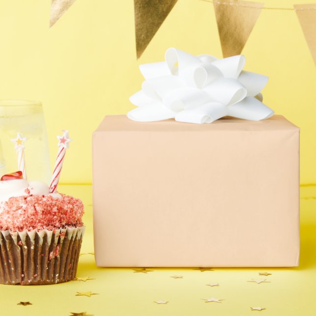 Pfirsich und Sahne  Geschenkpapier (Geburtstagsparty)