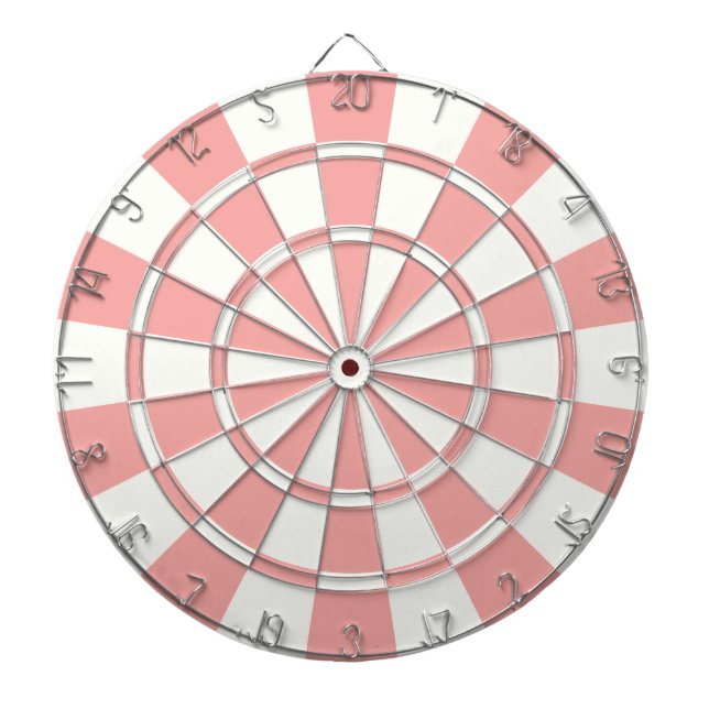 Pfirsich und Weiß Dartscheibe (vorne)