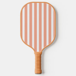 Pfirsich- und weiß gestreifter Pickleball-Schläger Pickleball Schläger