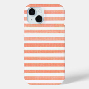 Pfirsich und weißer Streifen Case-Mate iPhone Hülle