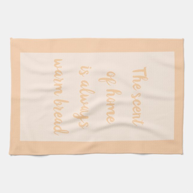 Pfirsich - weiß geschirrtuch (Horizontal)