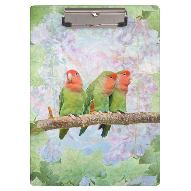 Pfirsich Wonne Clipboard Klemmbrett (Vorderseite)