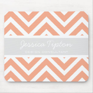 Pfirsich Zickzack Mousepad TBM