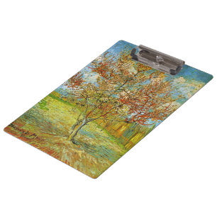Pfirsichbaum in Blüte von Vincent van Gogh Klemmbrett