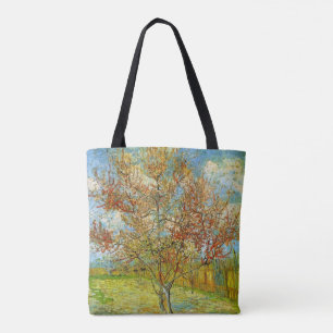 Pfirsichbaum in Blüte von Vincent van Gogh Tasche