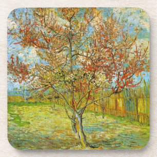 Pfirsichbaum in Blüte von Vincent van Gogh Untersetzer