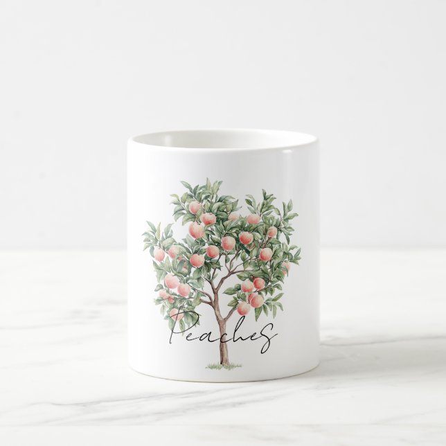 Pfirsichbaum Pfirsiche  Kaffeetasse (Mittel)