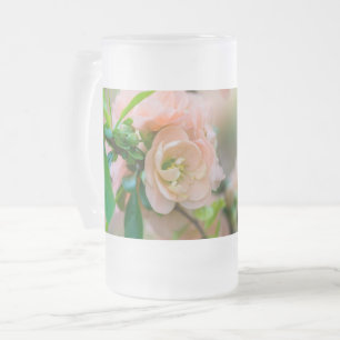 Pfirsichblühende Mattierte Glasbläserei Tasse