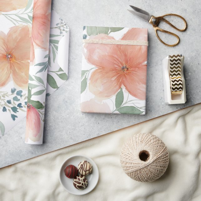 Pfirsichblüten Geschenkpapier (Kunsthandwerk)