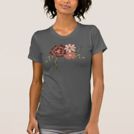 Pfirsichbraun Botanisch T-Shirt
