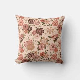 Pfirsichbraun-Muster Kissen