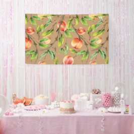 Pfirsiche am Baum Banner