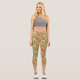 Pfirsiche am Baum Capri Leggings
