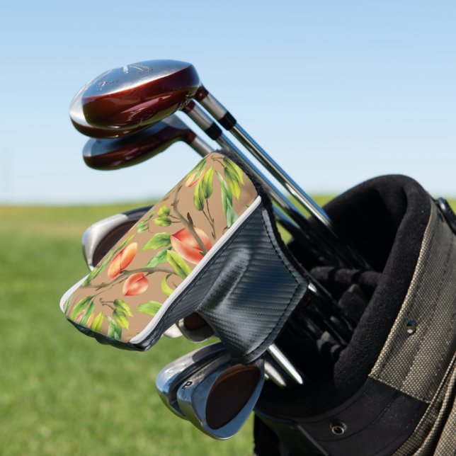 Pfirsiche am Baum Golf Headcover (In Situ)