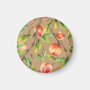 Pfirsiche am Baum Magnet