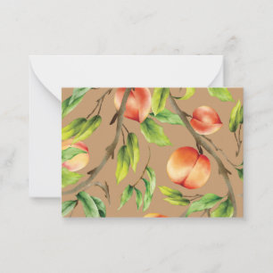 Pfirsiche am Baum Mitteilungskarte