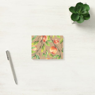 Pfirsiche am Baum Post-it Klebezettel