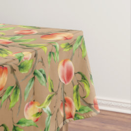 Pfirsiche am Baum Tischdecke