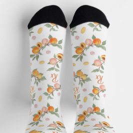 Pfirsiche, Aprikosen und Pillen Pharmacy Socken