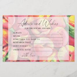 Pfirsiche - Beratung und Wünsche Brautparty Briefpapier