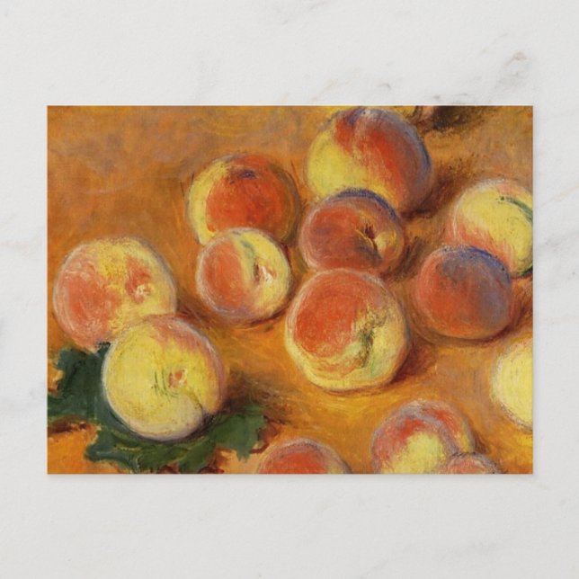 Pfirsiche - Claude Monet Postkarte (Vorderseite)