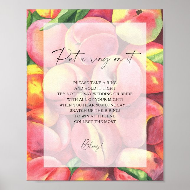 Pfirsiche - Frühling klingelt auf das Spiel Poster (Vorne)