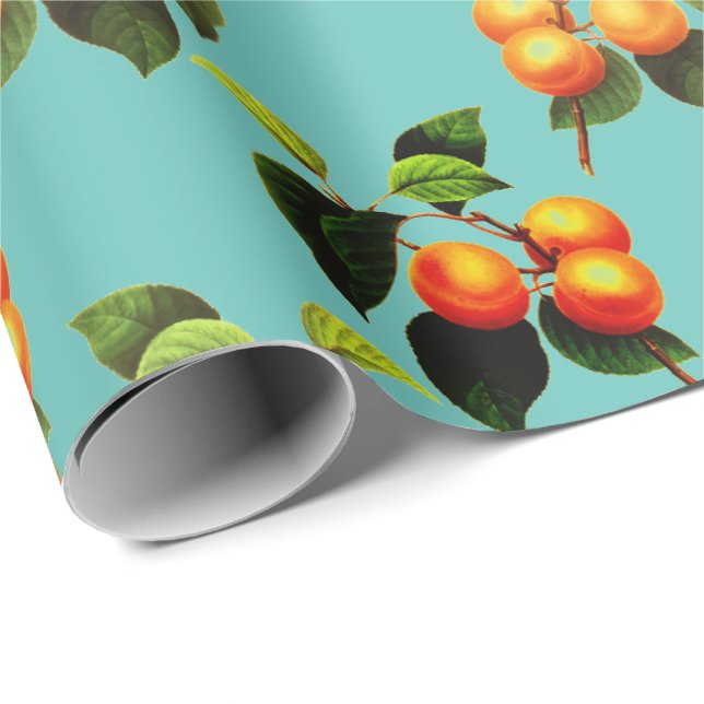 Pfirsiche Geschenkpapier (Rolleneckpunkt)