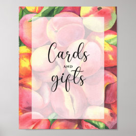 Pfirsiche - Karten und Geschenke Babyduschposter Poster