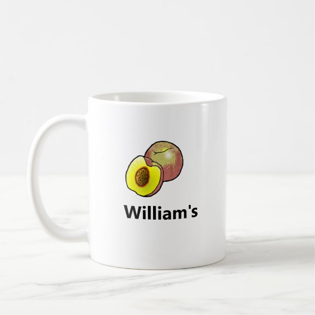 Pfirsiche Klassische Tasse (Links)