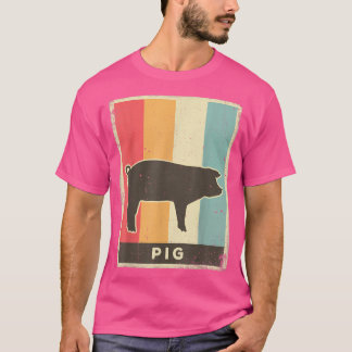Pfirsiche Lover Vintag Retro Poster Tier T-Shirt