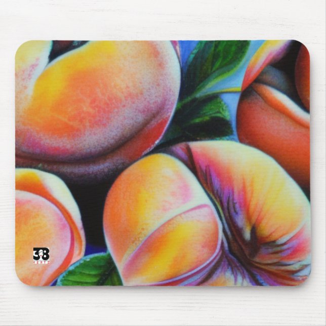 Pfirsiche Mousepad (Vorne)