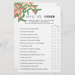 Pfirsiche - Over oder under Brautparty